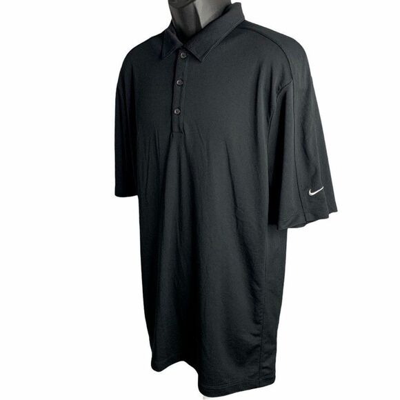 Nike Golf Tech Sport Dri Fit Polo Shirt XL Black - Picture 3 of 7
